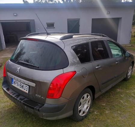 Peugeot 308 cena 8700 przebieg: 220000, rok produkcji 2008 z Nasielsk małe 46